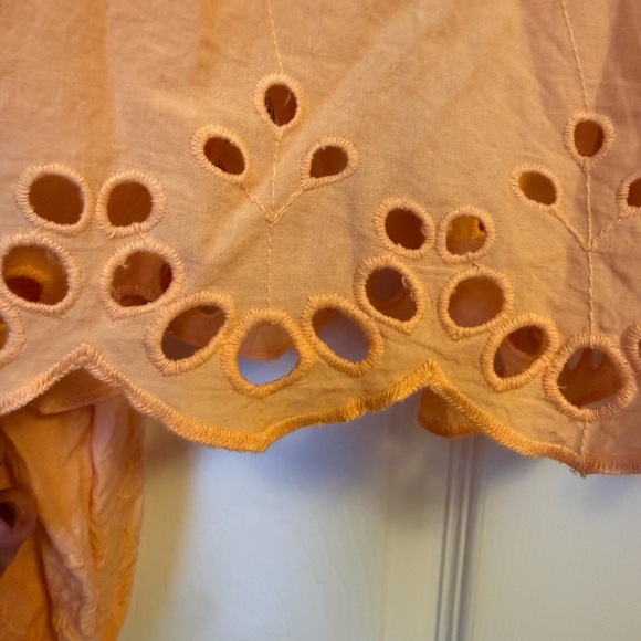 Universal Thread Peach Embroidered Blouse - Picture 6 of 7